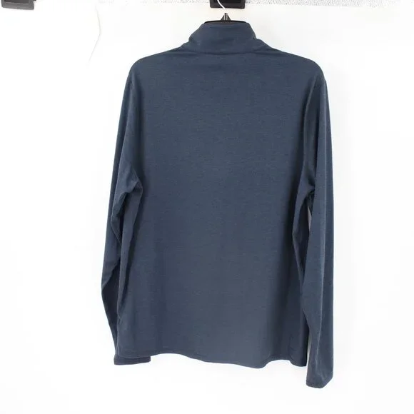 vuori sweatshirt Mens large Ease Performance Half Zip 2.0 blue polyester blend - Picture 5 of 9